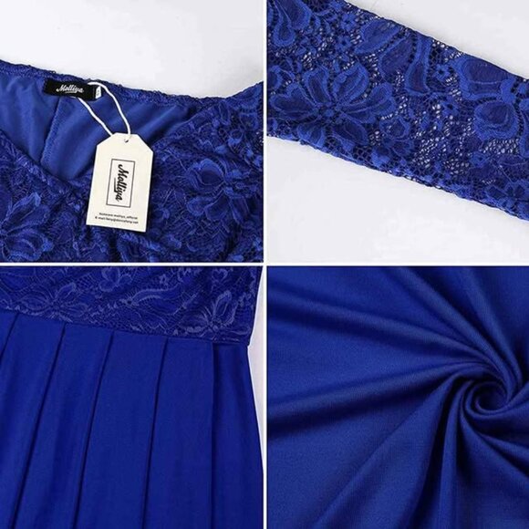 Never worn: Blue Maternity Dress - Picture 2 of 3